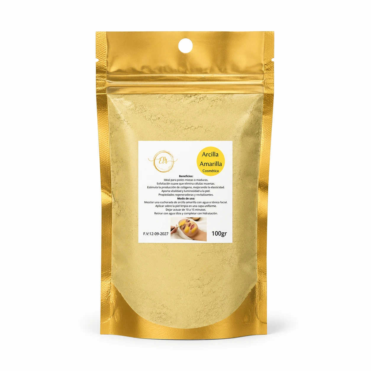 Mascarilla de arcilla en polvo de 100g