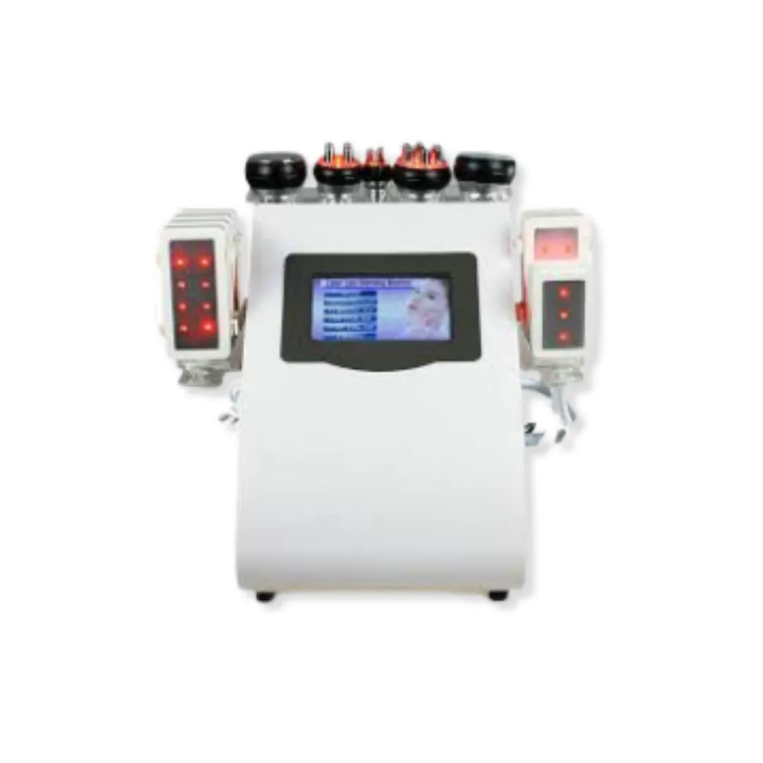 Multifuncional 6 en 1 Corporal Cavitación 40K, 3 RF, Vacuum