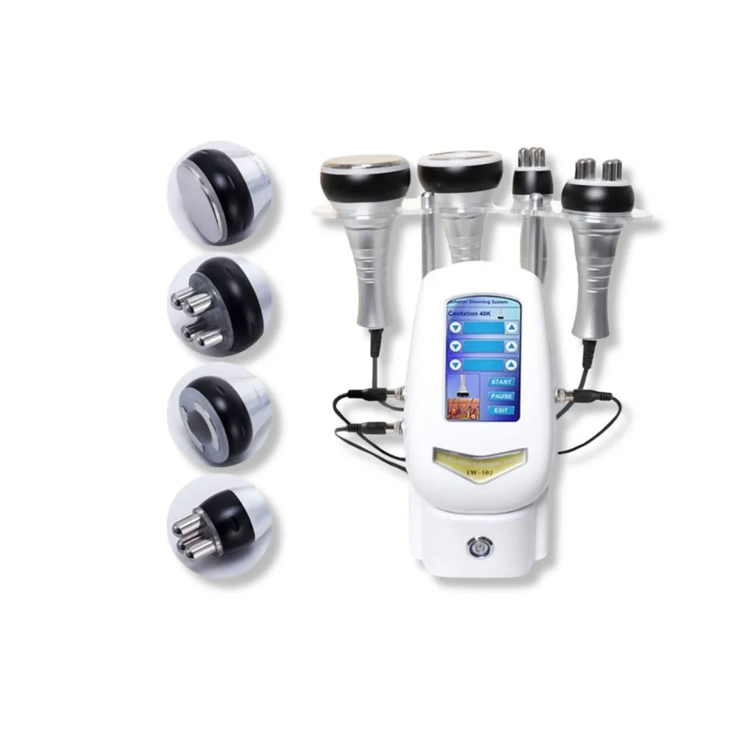 Máquina 4 en 1: RF Facial y Corporal, Cavitación y Vacum